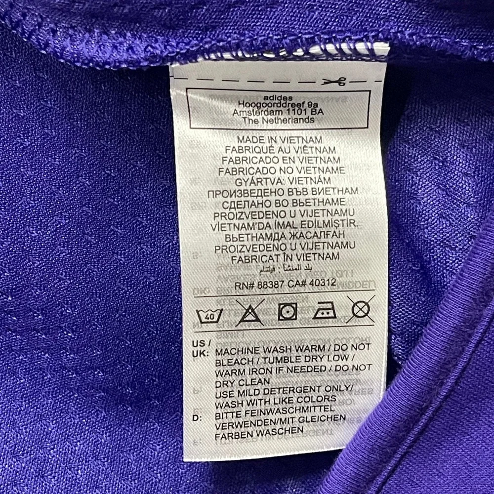 Washington Huskies Jacket Men Medium Purple Gold Adidas ZNE Full Zip Hooded NCAA